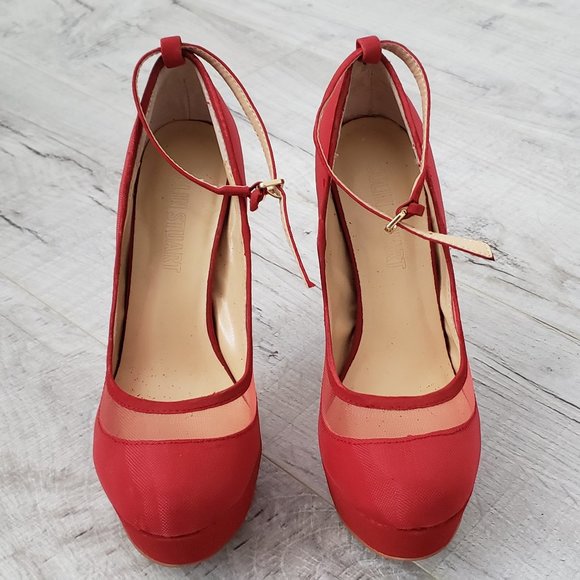 Red Platform Shoes - Picture 3 of 4